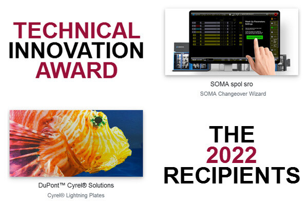 Объявлены победители FTA Technical Innovation Award 2022 – награды за выдающиеся достижения в области флексографии получили SOMA и DuPont Cyrel Soluti